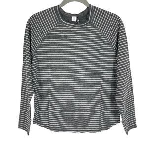 Marine Layer Valery Reversible Top Grey Stripe Small NWT